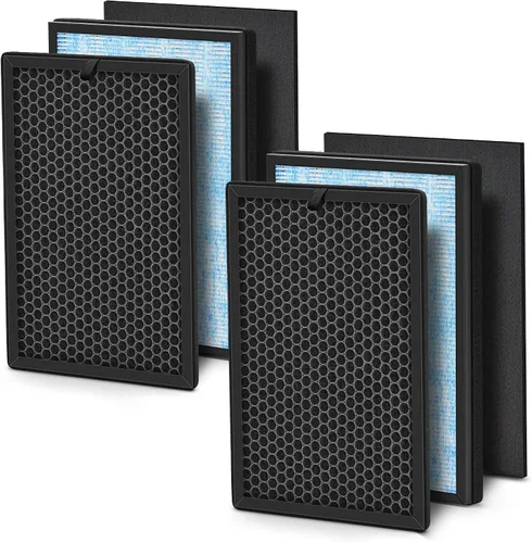Vista 9 de [1 juego] Juego de filtros de repuesto HEPA de 8L compatibles con filtros de aire Okaysou Airmax de 8 L, filtro Airmax de 3 etapas de 8L, filtro
