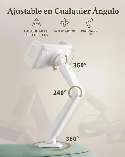 Vista 7 de SAIJI Soporte de almohada Kindle para cama - Soporte para iPad y tableta Cian