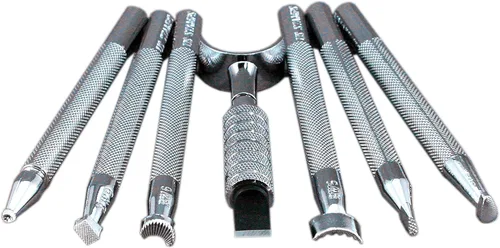 Vista 2 de Realeather Crafts - Juego de herramientas básicas con cuchillo