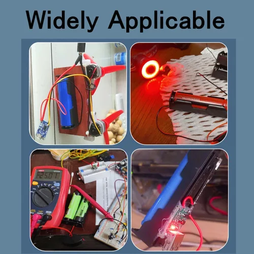 Vista 4 de 2 unidades de soporte para pilas D de 8 ranuras con respaldo doble y cables, caja para pilas de tamaño D de 8x1.5V 8D bilateral