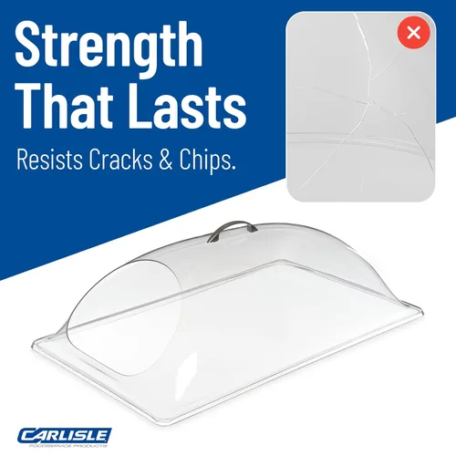 Vista 6 de Carlisle FoodService Products Cubierta de cúpula – Cubierta transparente para alimentos de corte extremo para exhibiciones, cúpula de plástico