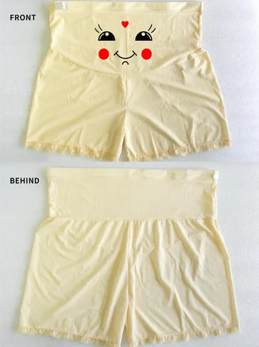 Vista 7 de Pantalones cortos de maternidad con texto personalizado sobre el vientre Entrenamiento Corriendo Casual Verano Personalización Pantalones cortos