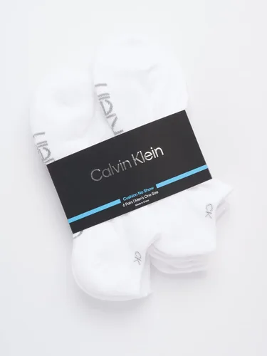 Vista 77 de Calvin Klein Calcetines para hombre, mezcla de algodón, acolchados, sin talla, forro de calcetines atléticos (6 unidades)