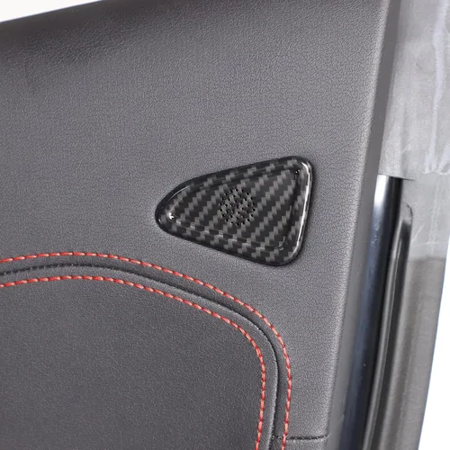 Vista 4 de Daeiclru Cubierta para altavoz de puerta lateral de automóvil compatible con Chevrolet Corvette C8 2020-2023, cubierta de anillo de sonido