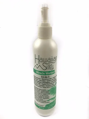 Vista 2 de Hawaiian Silky Hawaiian Silky 14 en 1 milagro obrero, blanco, 8 onzas líquidas