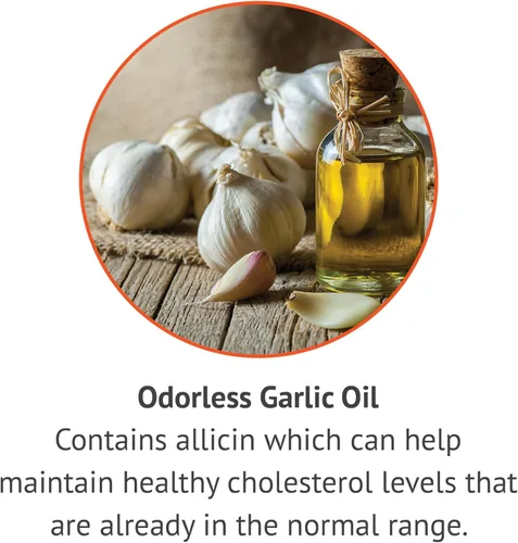 Vista 4 de Botanic Choice Cápsulas blandas de aceite de ajo sin olor, colesterol antioxidante y suplemento de apoyo inmunológico para adultos, sin gluten, sin
