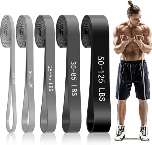 Vista 8 de Pull Up Assistance Bands, 5-Level Resistance Bands for Working Out, Pull Up Bands for Men & Women, Exercise Bands for Full-Body Training, Fitness