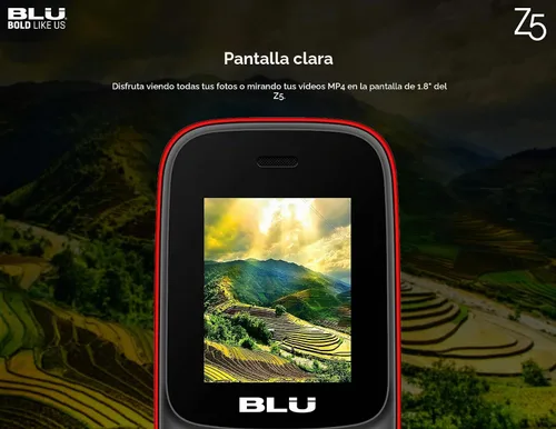 Vista 3 de BLU Z5 Z210 1.8" 2G Teléfono Celular 32MB VGA GSM Desbloqueado Dual SIM (Gris)