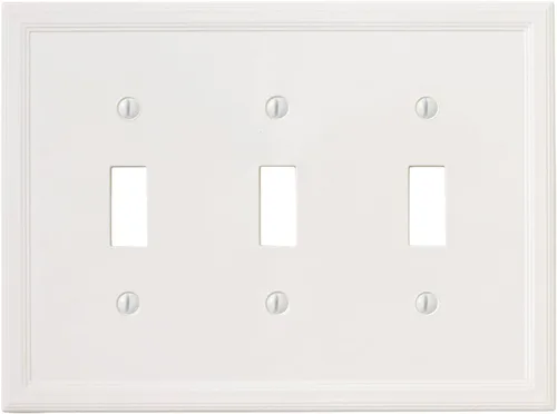 Vista 12 de Cubiertas de interruptor de luz, placas aisladas de pared de palanca única para enchufes eléctricos, placas de interruptor único de 1 banda