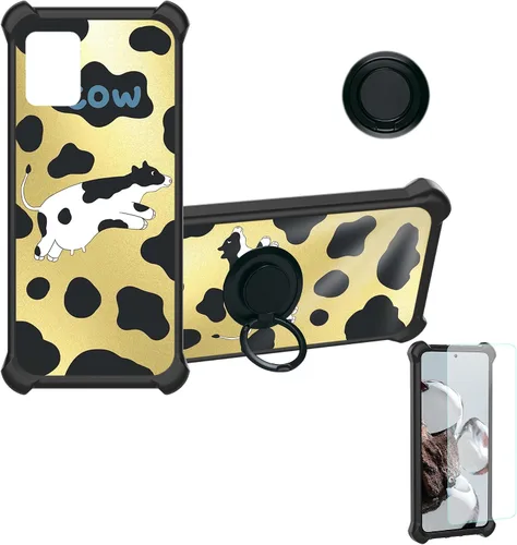 Vista 34 de Aroepurt Funda para Blu Bold N3 compatible con Blu Bold N3 Phone Cover [con protector de pantalla de vidrio templado] [PC duro + silicona suave]