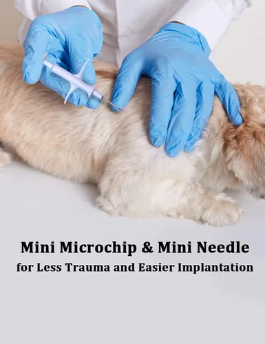 Vista 7 de RexID Kit de implante de microchip para mascotas de 0.049 in y 0.276 in junto con etiqueta de identificación inteligente para conectar al dueño