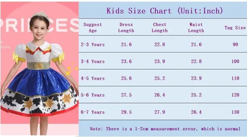 Vista 3 de Disfraz de Jessie para niñas, disfraz de vaquera con lentejuelas para Halloween