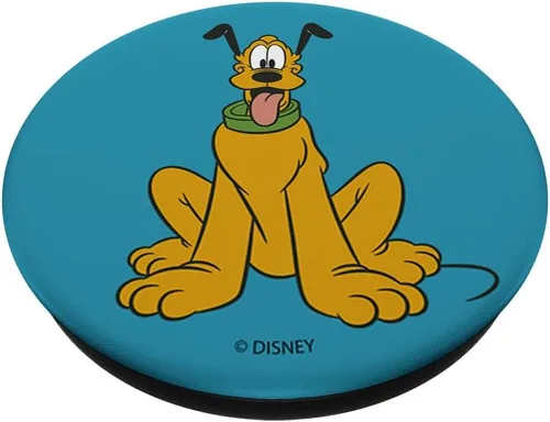 Vista 2 de Disney Mickey y amigos Pluto tradicional Retrato PopSockets agarre y soporte para teléfonos y tabletas
