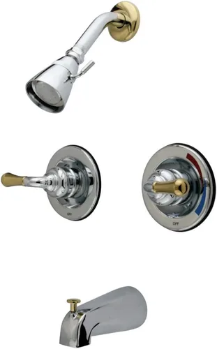 Vista 6 de Kingston Brass KB672 Magellan - Grifo para bañera y ducha, alcance de boquilla de 5 pulgadas