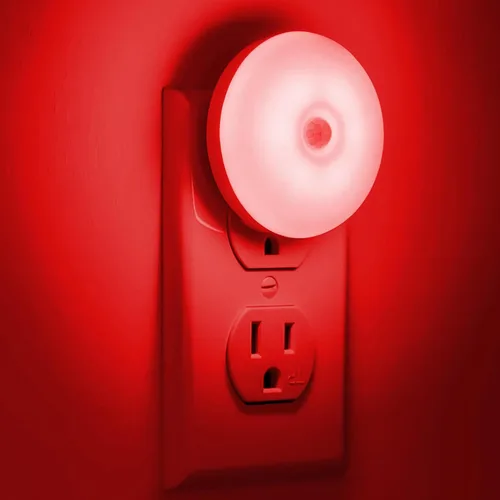 Vista 10 de Luz nocturna con sensor de movimiento, paquete de 2 luces nocturnas activadas por movimiento, encendido y apagado automático, tono cálido de 3200 K