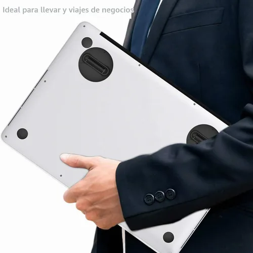 Vista 4 de Soporte invisible portátil para laptop, elevador plegable para portátiles