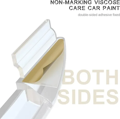 Vista 4 de 4 tiras de parachoques para puerta de automóvil, protectores de borde de puerta de automóvil, protector autoadhesivo para puerta de automóvil