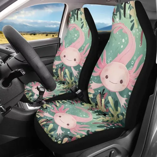 Vista 31 de Mumeson Fundas protectoras de asiento delantero de automóvil con estampado de calavera y girasol, fundas elásticas para asiento de automóvil, 2