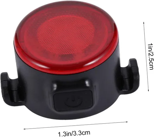 Vista 9 de USB Rechargeable Waterproof Bike Light Set Front Headlight and Rear Taillight Cob Warning Lights for Mountain Cycling Safety Night Riding Accessories