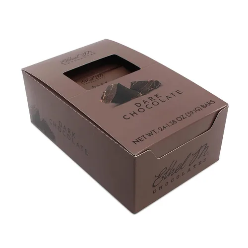 Vista 16 de Ethel M Chocolates Juego de 8 barras de caramelo de chocolate con leche premium, dulces, cremosas, hechas a mano, ricas e irresistibles