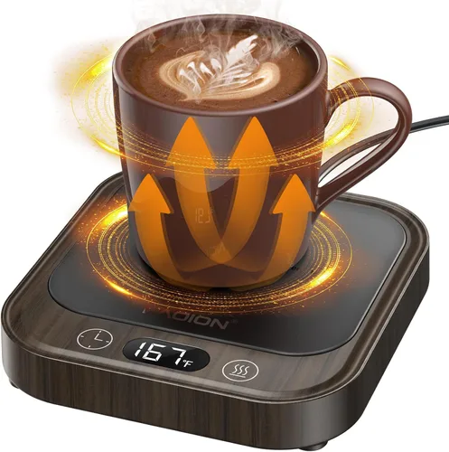Vista 9 de LAOION Calentador de tazas – Calentador de taza de café de 40 W para escritorio con apagado automático, calentador de velas eléctrico inteligente