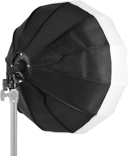 Vista 2 de Andoer 19.7 in/19.7 pulgadas linterna softbox esférica plegable caja suave de instalación rápida con enchufe E27 bolsa de transporte para estudio