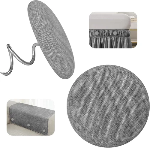 Vista 8 de Alfileres de tapicería para fundas de techo, alfileres o soportes para falda de cama, pasadores para sujetar la falda de cama en su lugar para Negro