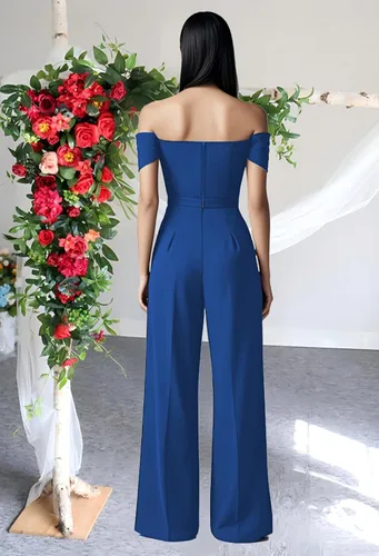 Vista 88 de DeftSharp Overol largo y elegante para mujer, sexy, para cóctel, fiesta, club, casual, para trabajo
