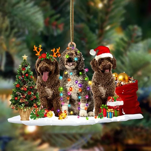 Vista 63 de Nazenti Adorno de Navidad personalizado con amigos Affenpinscher – Adorno de perro personalizado para amantes de las mascotas, acrílico plano