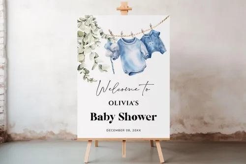 Vista 12 de lmhlyly Póster de bienvenida de Sweet Little Berry Baby Shower, cartel de fiesta temática de arándanos, decoración de celebración de fiesta