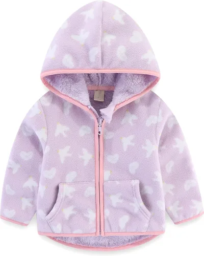 Vista 4 de Abrigo infantil con orejas en el gorro, para otoño e invierno Beige4