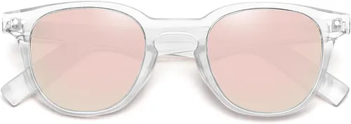 Vista 3 de MEETSUN Lentes de sol polarizados redondos vintage para mujer, clásicos, pequeños, retro, protección UV400
