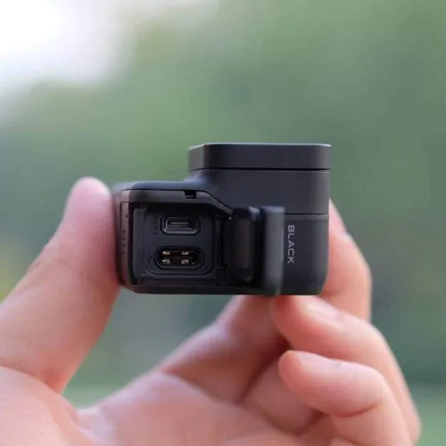 Vista 7 de Puerta lateral de repuesto para GoPro Hero 7 Negro USB-C HDMI Case Cubierta lateral Reparación Accesorios de cámara (negro)