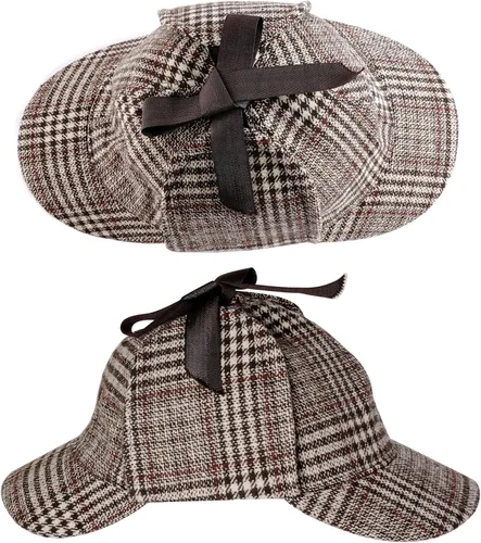 Vista 5 de HOVEOX Conjunto de accesorios de disfraz de detective: sombrero, disfraz de disfraz, accesorio para Halloween