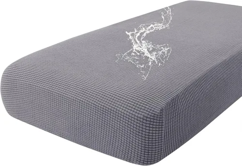 Vista 27 de Fundas impermeables para sofá seccional, fundas de cojín antideslizantes para sofá Ajuste seccional en forma de L, tela jacquard elástica, parte