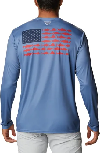 Vista 2 de Columbia Men's Terminal Tackle PFG Fish Flag Ls