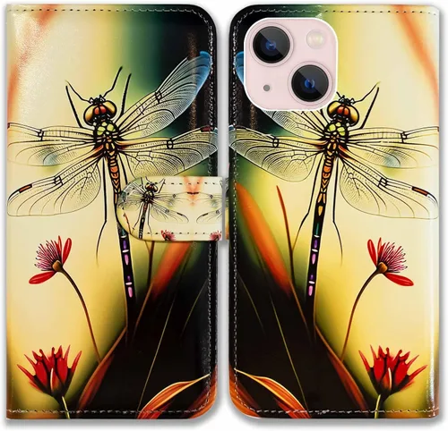 Vista 9 de Bcov Funda para iPhone 14 Plus, diseño de pájaro negro y verde con tapa para teléfono, con ranura para tarjetas, soporte para iPhone 14 Plus