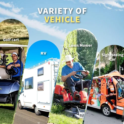 Vista 6 de LOSSIGY Batería de litio para carrito de golf de 48 V con cargador y monitor de litio de 18 A, kit de conversión de batería de 48 voltios, Bluetooth
