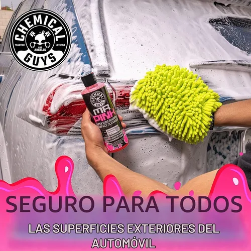 Vista 4 de Jabón de limpieza para automóvil de Chemical Guys, Mr. Pink, 16 oz, Rosado
