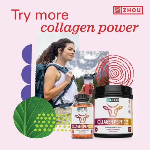 Vista 5 de Suplemento de péptidos de colágeno (proteína en polvo hidrolizada), sin sabor, 18 onzas