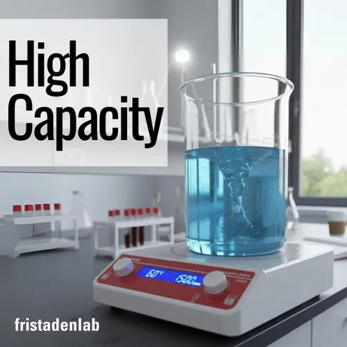 Vista 3 de Fristaden Lab Agitador magnético – Mezclador digital de laboratorio de gran capacidad 15 L, velocidad variable, motor duradero con pantalla LCD
