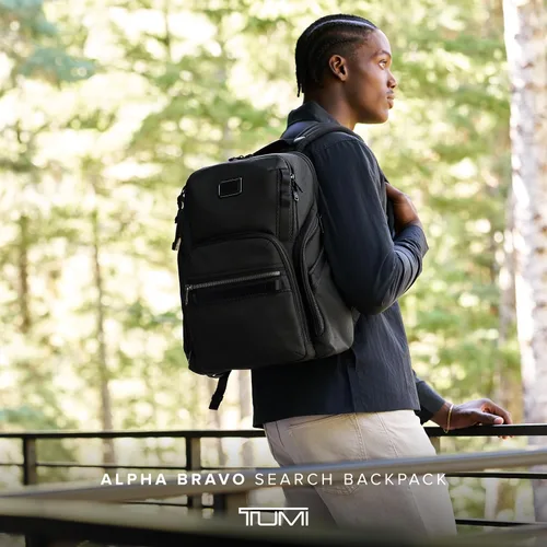 Vista 2 de TUMI - Mochila de Búsqueda Alpha Bravo - Mochila para portátil para hombres y mujeres - Mochila para trabajo y viajes - 17.0" X 14.0" X 8.3", Negro