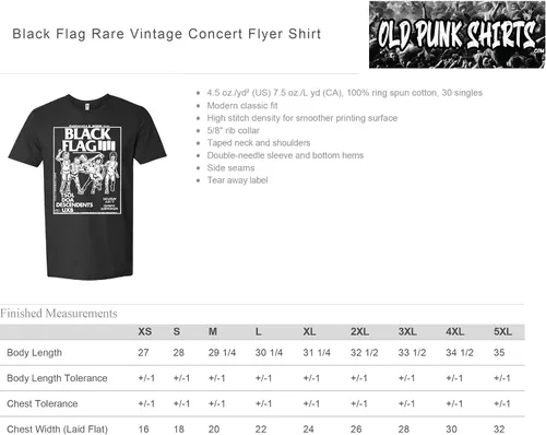 Vista 3 de Camiseta con volante de concierto vintage con bandera negra