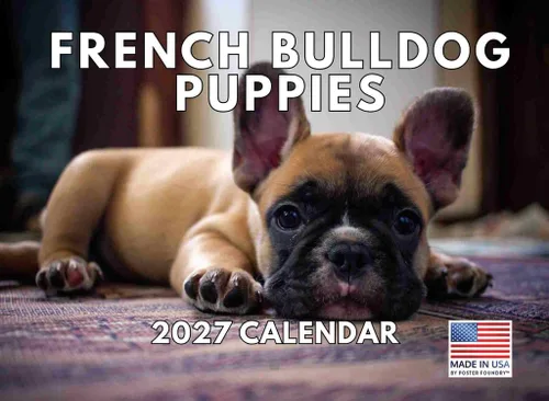 Vista 24 de Calendario mensual de pared Airedale Terrier Dog 2027