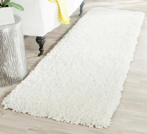 Vista 19 de SAFAVIEH Popcorn Shag Collection - Alfombra decorativa, 2 x 3 pies, beige, hecha a mano, 1.8 pulgadas de grosor, ideal para zonas de alto tráfico