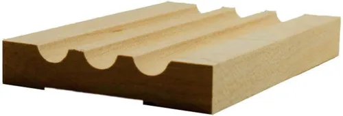 Vista 2 de EWCA46 Estriado 3-1/2" Ancho x 3/4" Carcasa Sin Terminar, Cereza, 42