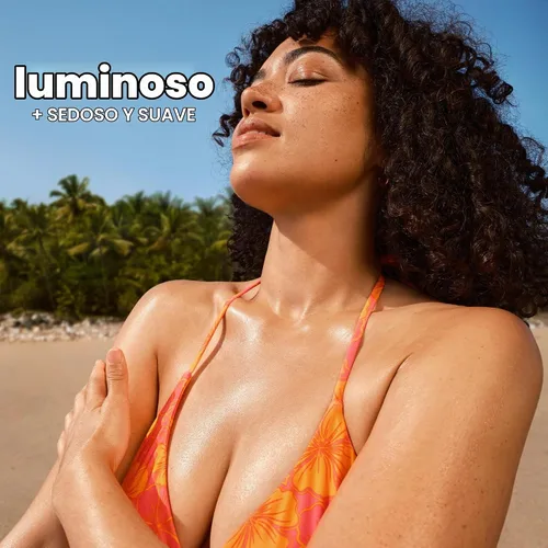 Vista 4 de Hawaiian Tropic Aceite de bronceado oscuro, 8 onzas líquidas Aceite corporal hidratante con manteca de cacao, potenciador de bronceado, 8 onzas