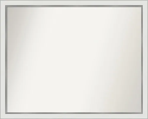 Vista 45 de Amanti Art Espejo personalizado, espejo de baño estrecho Alexandria White Wash, espejo de pared o espejo de tocador de baño sobre el fregadero
