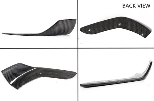 Vista 2 de Performance Style - 2 piezas de fibra de carbono para parachoques delantero, alerones compatibles con BMW F87 M2 2016-2019