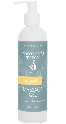 Vista 2 de Soothing Touch Gel de masaje vigorizante, eucalipto, romero, limón, albahaca, 128 onzas